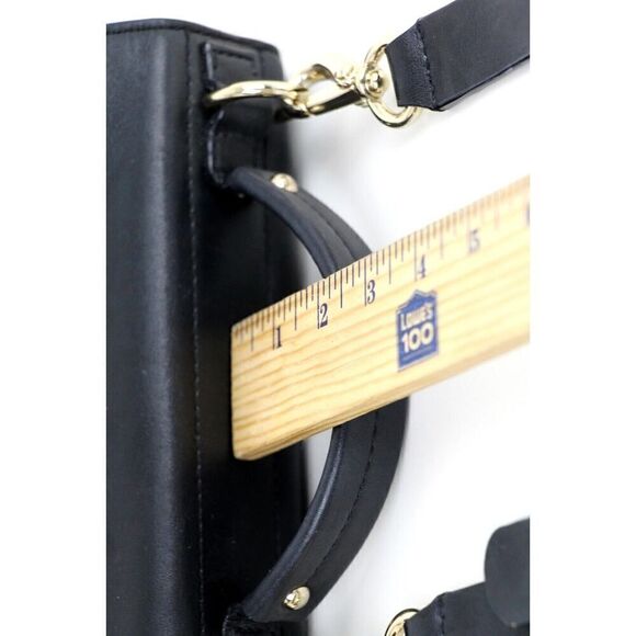 KATE SPADE NY BLACK RED GENUINE LEATHER SHOULDER BAG XBODY SATCHEL HANDBAG PURSE - Picture 15 of 16